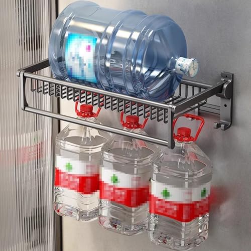 60cm Wall-Mounted Aluminum Towel Rack Towel Holder Bathroom Organizer