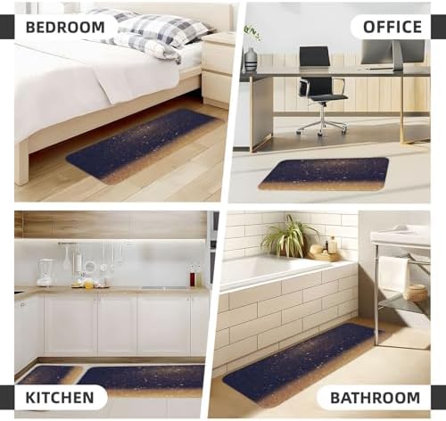 Double Kitchen Rugs Non-Slip waterproof anti-fatigue homeuse