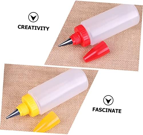 8-Piece Set of Clear Piping Bottles for Cakes DIYDeco