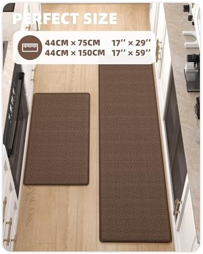 Color Geometry Two-Color Kitchen Mat
