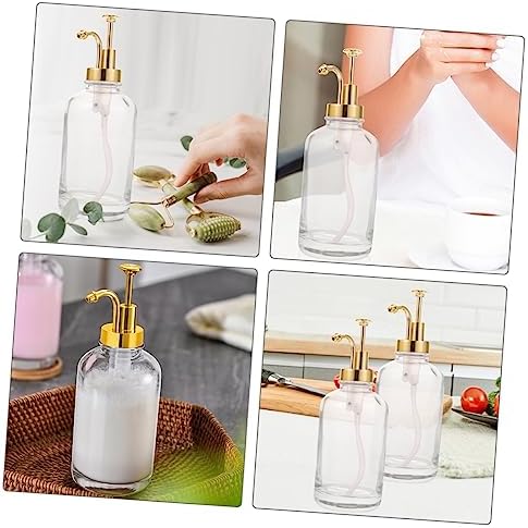 Glass Syrup Dispenser with Pump for Coffee Bar