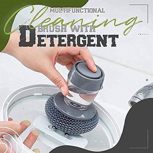 Deysen Kitchen Soap Dispensing Palm Brush 2 in 1