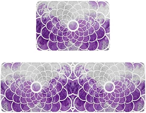 Carosoffe Kitchen Rugs 2-Piece Soft Durable Standing Mats