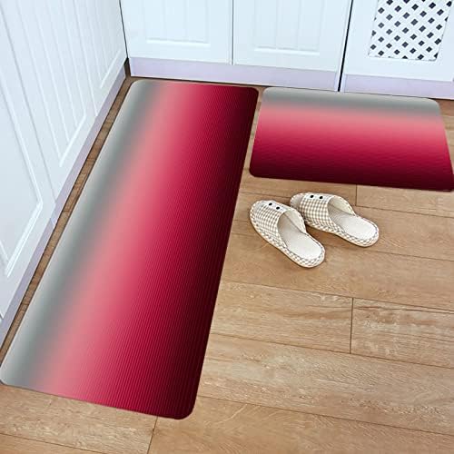 Carosoffe Gradient Kitchen Rugs 20x47 Non-Slip Absorbent