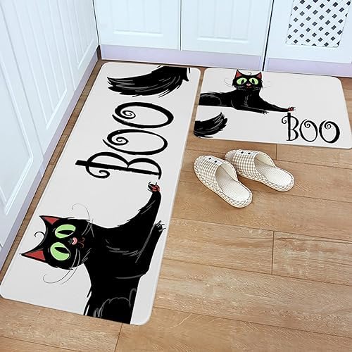Pumpkin Halloween Standing Mat for Kitchen Bathroom