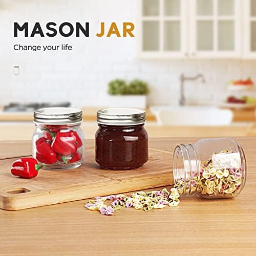 Safety-First Glass Mason Jars for Food Storage and Home Use