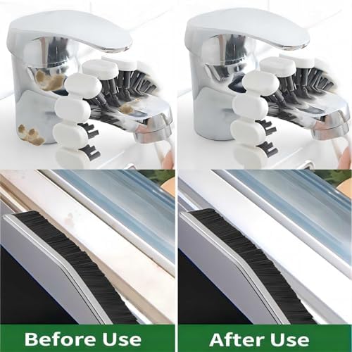 6 in 1 Crevice Bendable Cleaning Brush Kit for Kitchen Bathroom