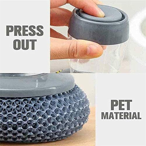 Deysen Kitchen Soap Dispensing Palm Brush 2 in 1