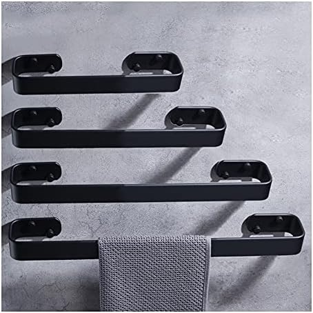 Versatile Black Towel Rail