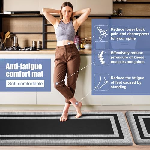 Latida Kitchen Mats 2 Piece Set