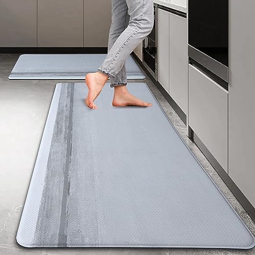 2-Piece Kitchen Rugs Set Anti Fatigue Waterproof