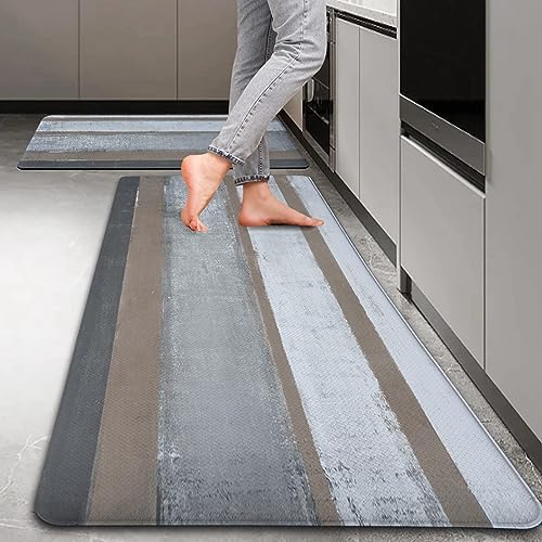 2-Piece Kitchen Rugs Set 173x29 and 173x47