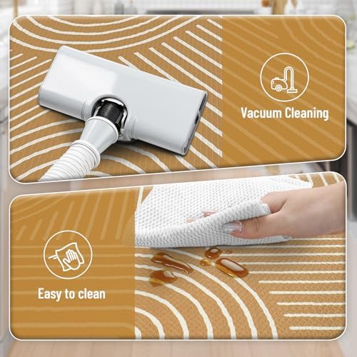 Modern Farmhouse Kitchen Rugs Anti-Fatigue Non-Slip Mat Set for Home