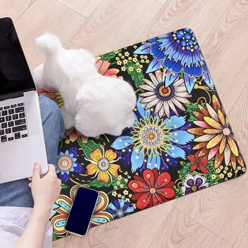 Likiyol Boho Elegant Floral Kitchen Rugs