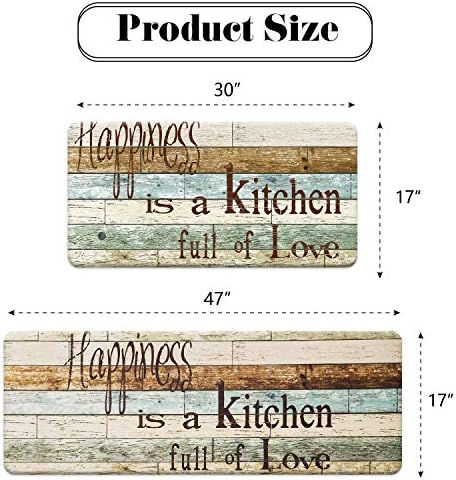 FreshMint Farmhouse Kitchen Mat Set
