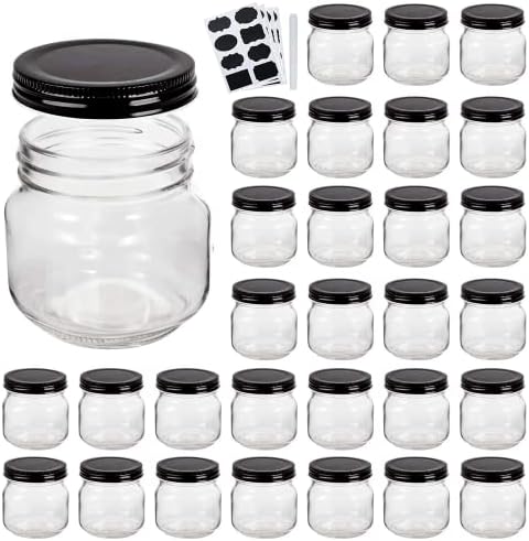 24-Piece High-Quality Mason Jars Airtight Durable for Kitchen Canning