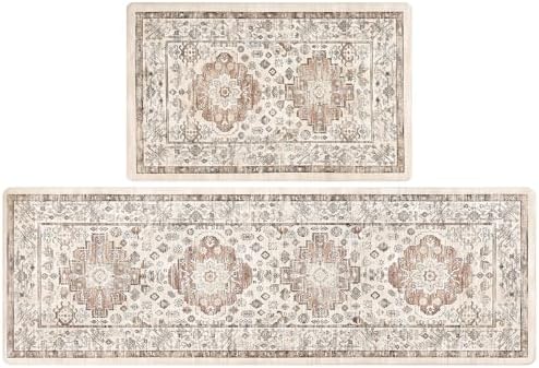 Pauwer Anti Fatigue Kitchen Mat Set of 2