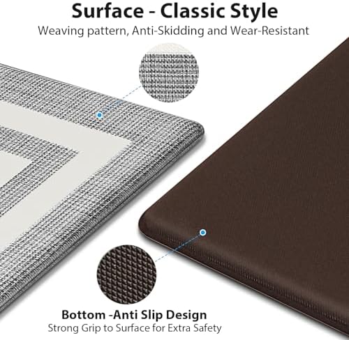 Sturdy Anti-Fatigue Kitchen Rugs for Standing