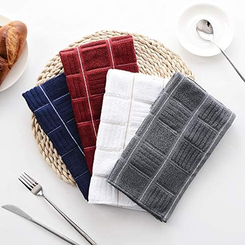 Anyi Set of 3 RedHeavy Duty 100 Cotton Dish Towels 16x26