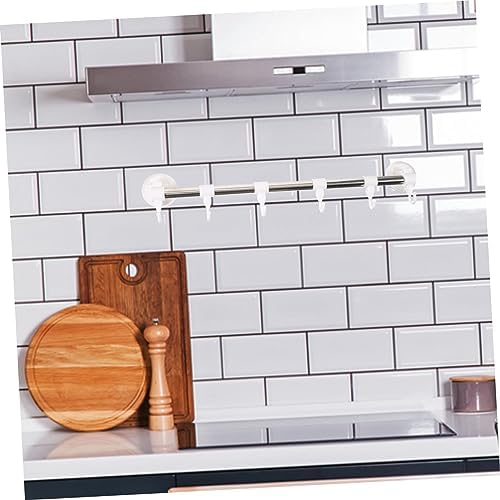 STOBOK suction cup towel holder wall mount Chrome