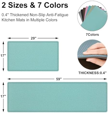 Perfect 17x29 17x59 Anti-Fatigue Kitchen Mat Set