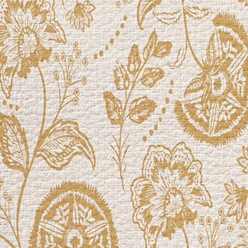 Orange Yellow Paisley Kitchen Mat