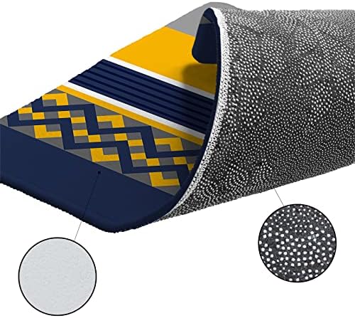 Cozy Kitchen Rugs 2-Piece Set with Geometric Patterns Non-Slip Absorbent