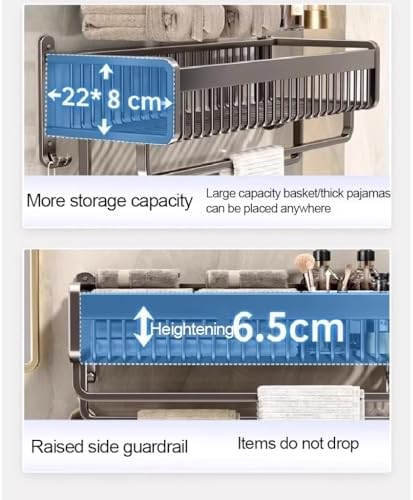Wall-Mounted Towel Rack for Bathroom 47cm