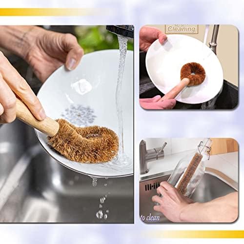 All-Natural Kitchen Scrub Brush Set