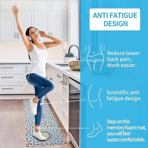 NEZIH Anti-Fatigue Kitchen Rugs and Mats