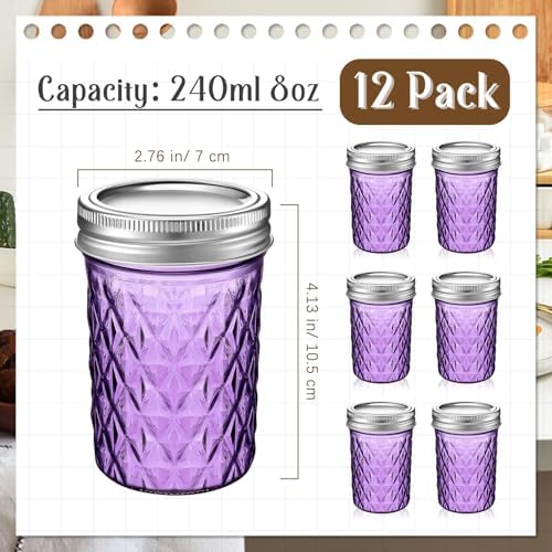 Essential 12-Piece Mason Jars Set for DIY Projects