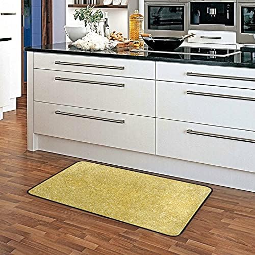 Gold Glitter Kitchen Rugs - Boccsty Anti-Fatigue Mat for Bathroom and Kitchen