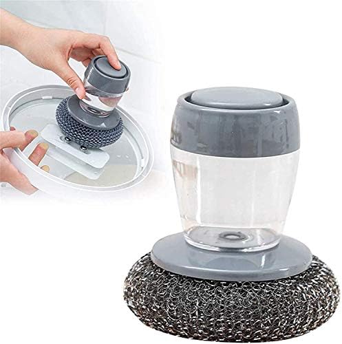 Deysen Kitchen Soap Dispensing Palm Brush 2 in 1