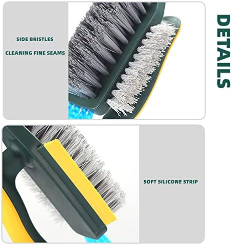 4-in-1 Floor Scrub Brush with Squeegee