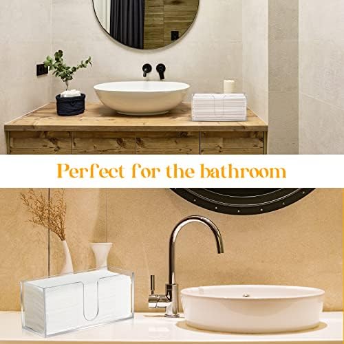 AFOROEOA 4-Pack Acrylic Counter Top Paper Towel Dispenser Multi-Fold compatible