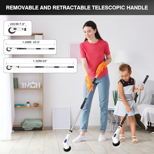 10-in-1 Electric Spin Scrubber Cordless