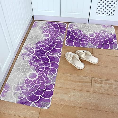 Carosoffe Kitchen Rugs 2-Piece Soft Durable Standing Mats