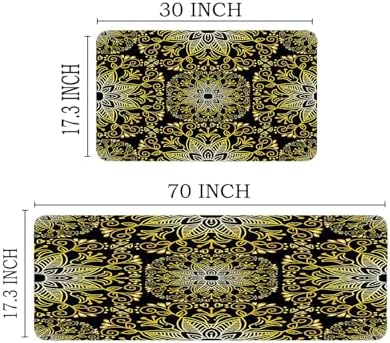 Paisley Kitchen Mat 2 PCS Anti-Fatigue Foam Rug
