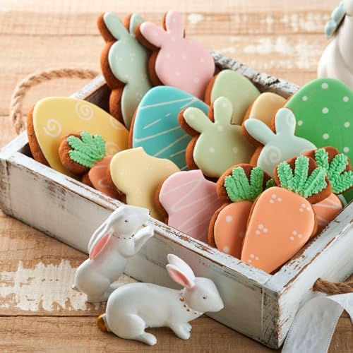 12Pcs Easter Cookie Cutters Set Stainless Steel