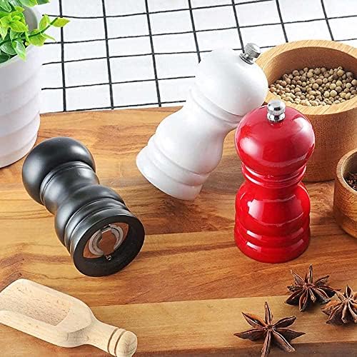 VIXPET Red Wood Salt and Pepper Mill Set of 2