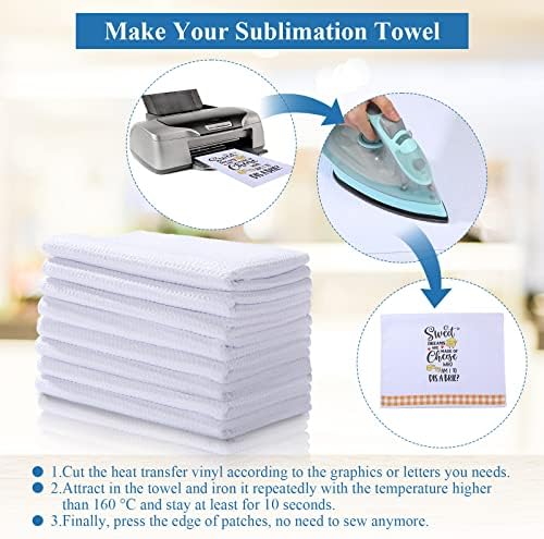 Breling Sublimation Kitchen Towel Blanks 16x24 inch