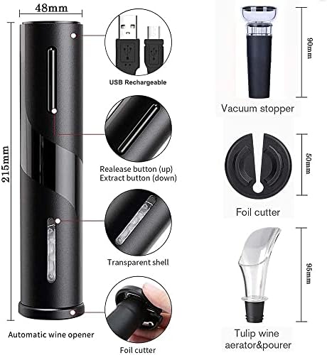 MCSWSEE 4 in 1 Electric Wine Bottle Opener