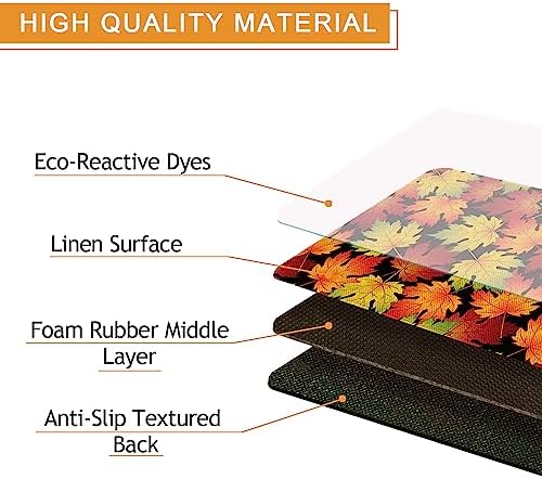 Fall Kitchen Rugs maple Leaves Kitchen Mat Set - Perfect For Autumn Thanksgiving