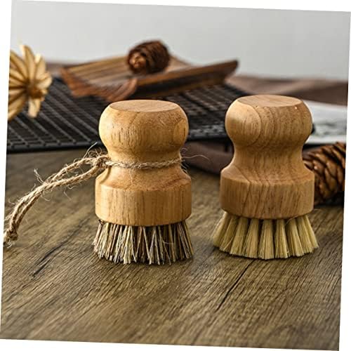 2-Piece Wooden Wok Cleaning brushes