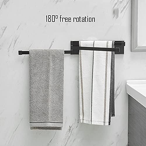 LUCEAE Swivel Towel Bar 3 Arms 180 Rotation White