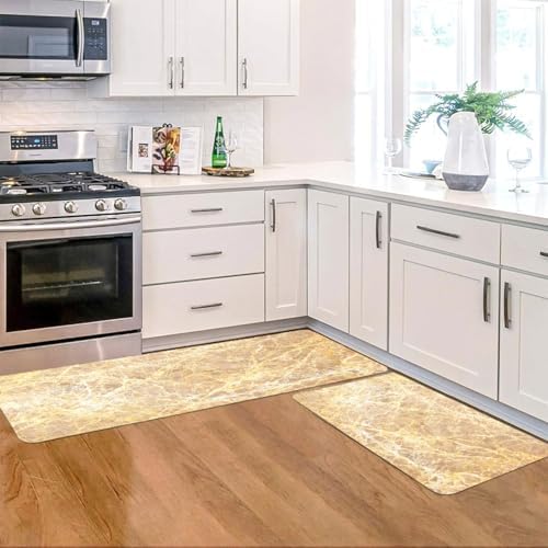 VBTGVE Marble Kitchen Mat Anti-Fatigue Standing Pad