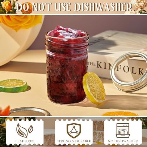Essential 12-Piece Mason Jars Set for DIY Projects