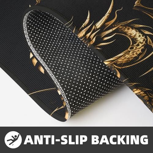 Golden Dragon Non-Slip Kitchen Rugs for Kitchen Office Use