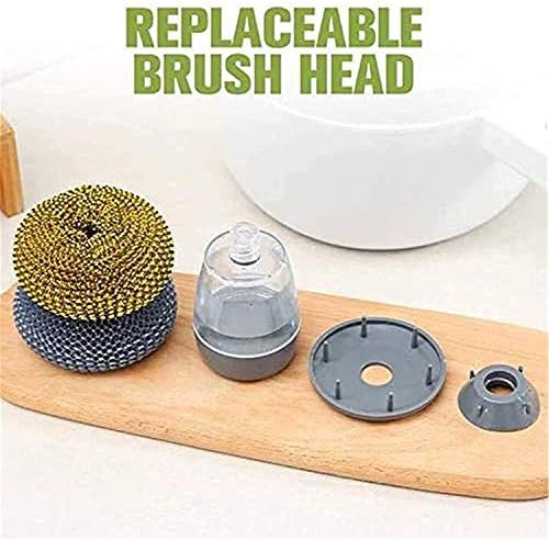 Deysen Kitchen Soap Dispensing Palm Brush 2 in 1
