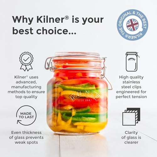 Kilner Square Glass Jar 15L